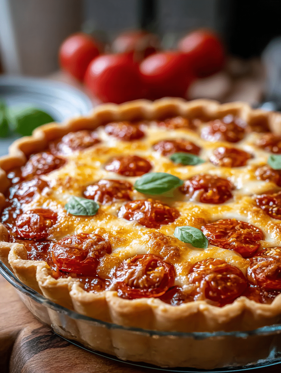 Southern Tomato Tart with Cheese & Basil