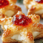 Star-Shaped Cheese Appetizers with Red Pepper Jelly
