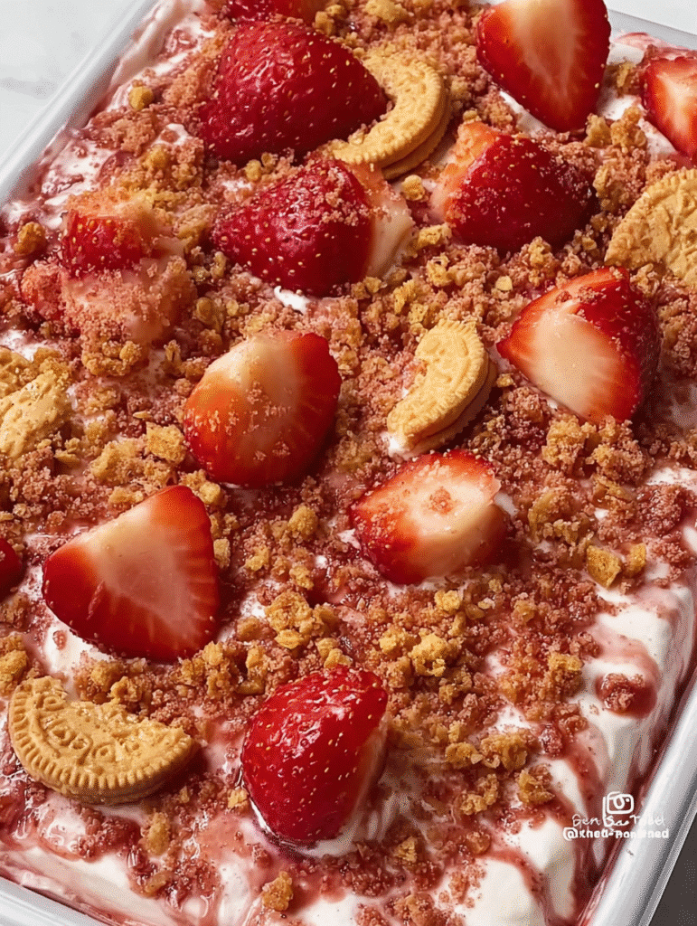 Strawberry Crunch Cake