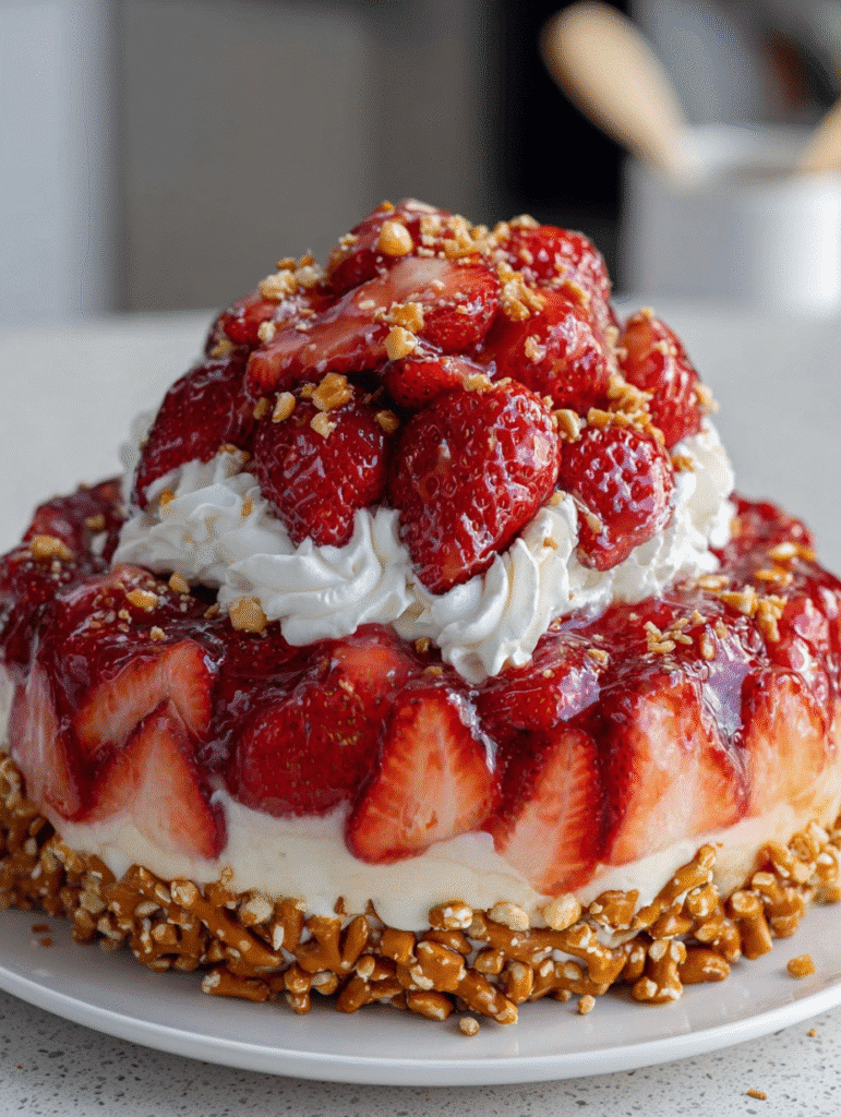 Strawberry Pretzel Salad Delight