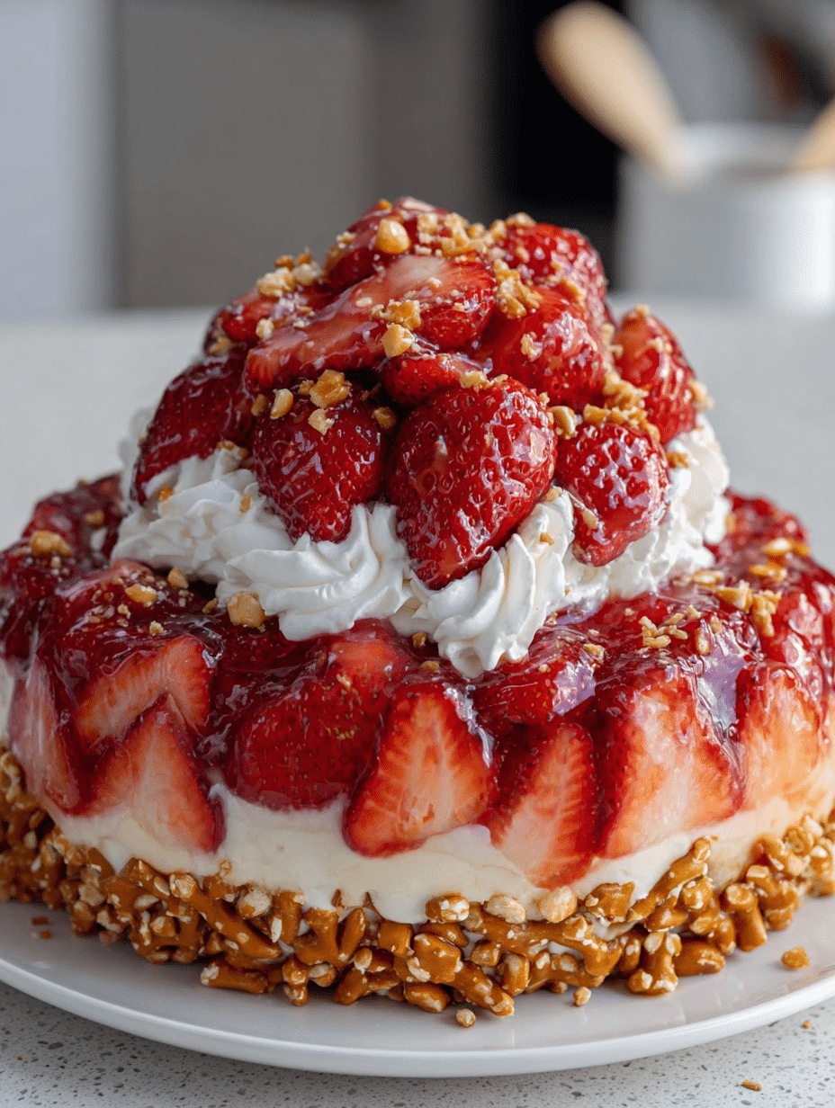 Strawberry Pretzel Salad Delight