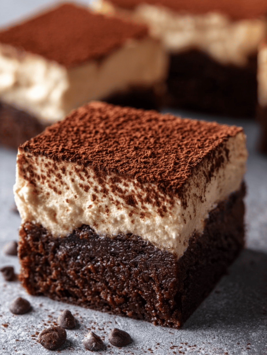 Tiramisu Brownies: Discover This Irresistible Twist! 2 Tiramisu Brownies