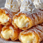 Vanilla Cream Puff Pastry Rolls: A Delightful Treat! 6 Vanilla Cream Puff Pastry Rolls