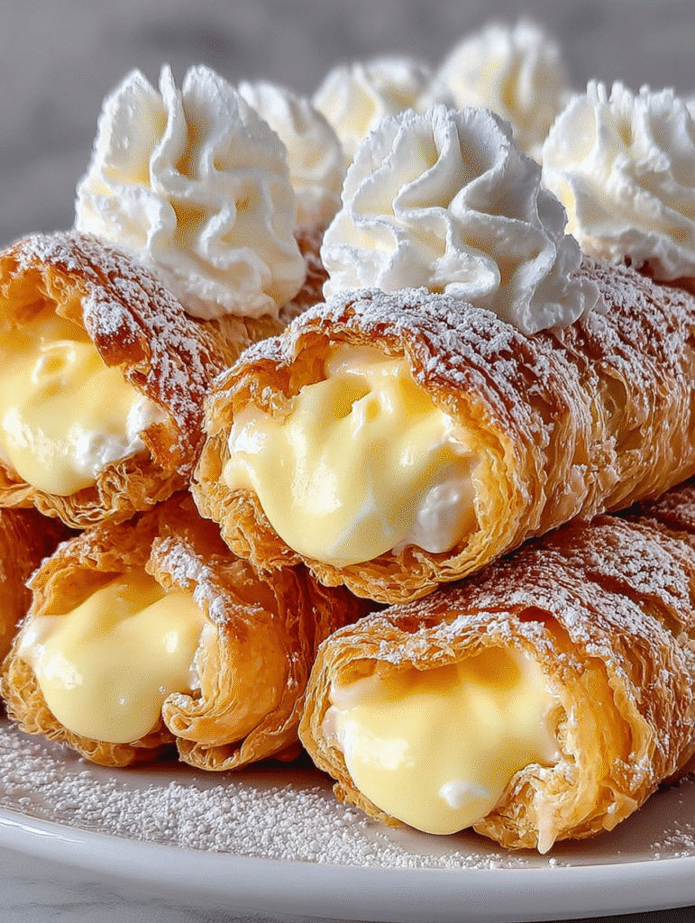 Vanilla Cream Puff Pastry Rolls: A Delightful Treat! 5 Vanilla Cream Puff Pastry Rolls