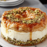 Baklava Cheesecake with Pistachios