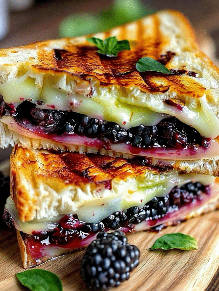 Blackberry Balsamic & Brie Grilled Cheese