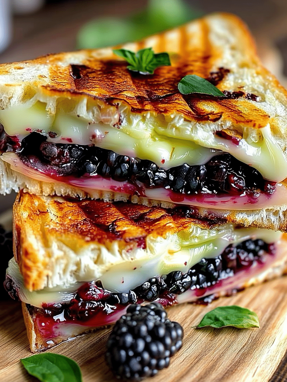 Blackberry Balsamic & Brie Grilled Cheese