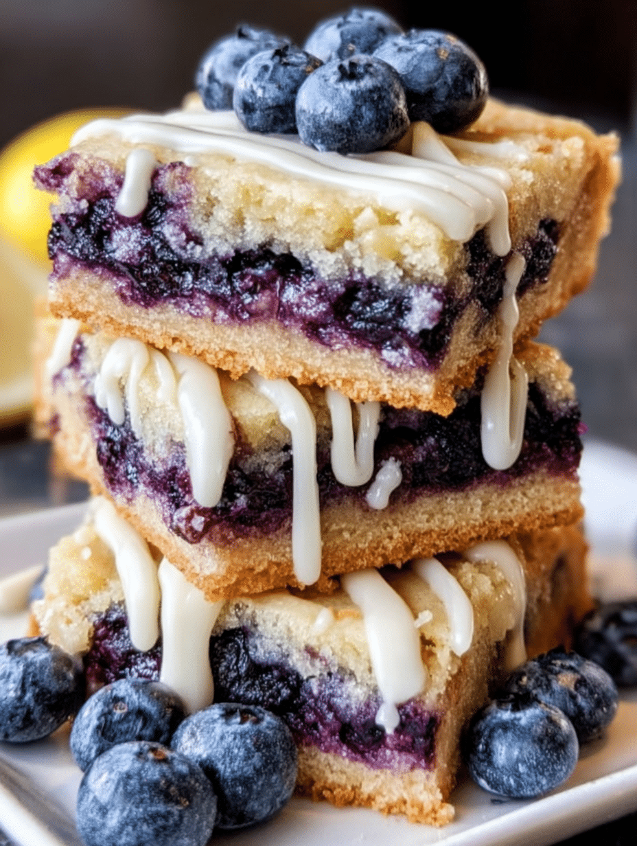 Blueberry Lemon Cookie Bars