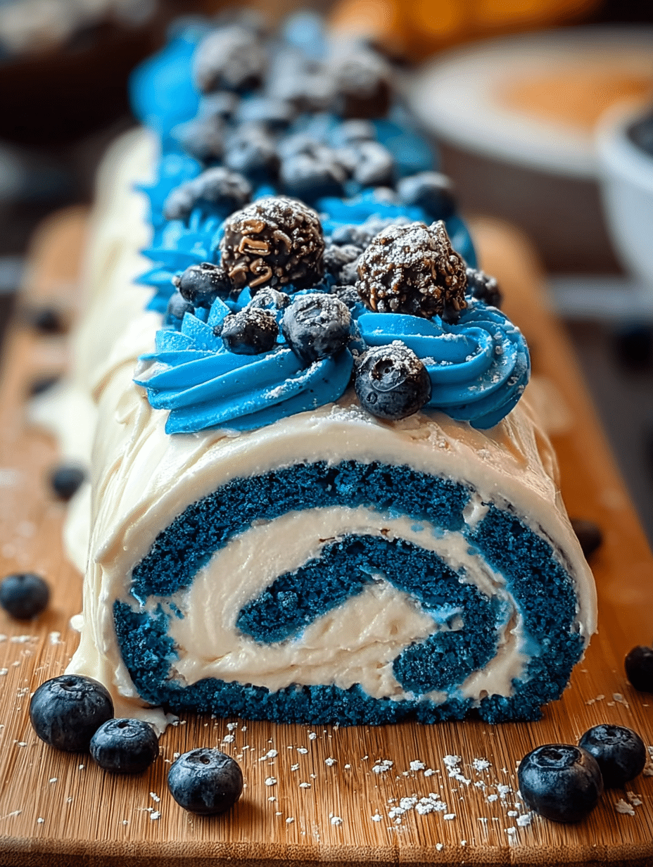 Blueberry Velvet Swiss Roll
