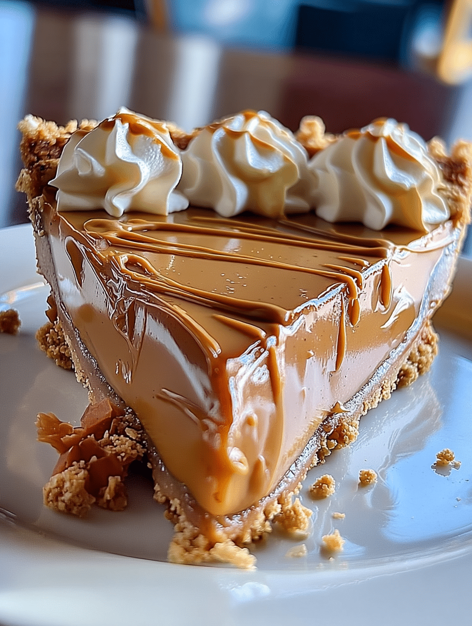 Butterscotch Cream Pie with Whipped Topping
