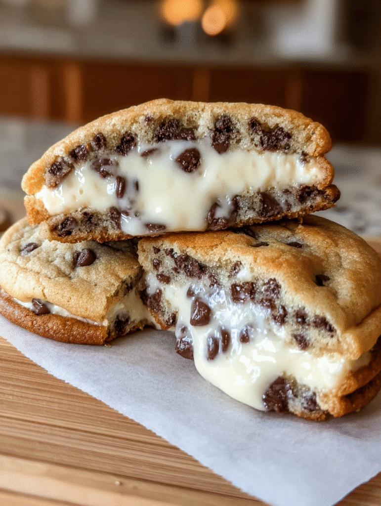 Cheesecake-Stuffed Chocolate Chip Cookies