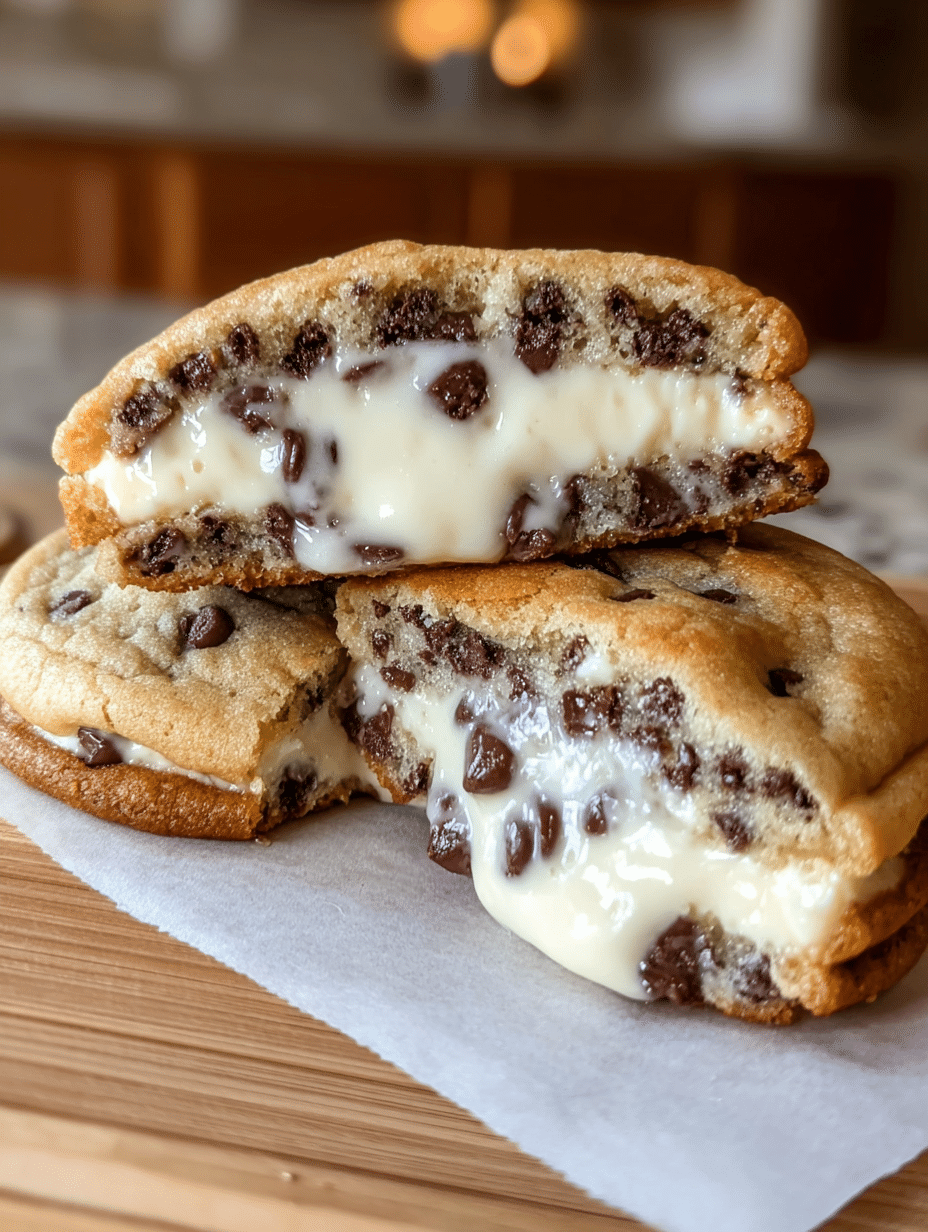 Cheesecake-Stuffed Chocolate Chip Cookies