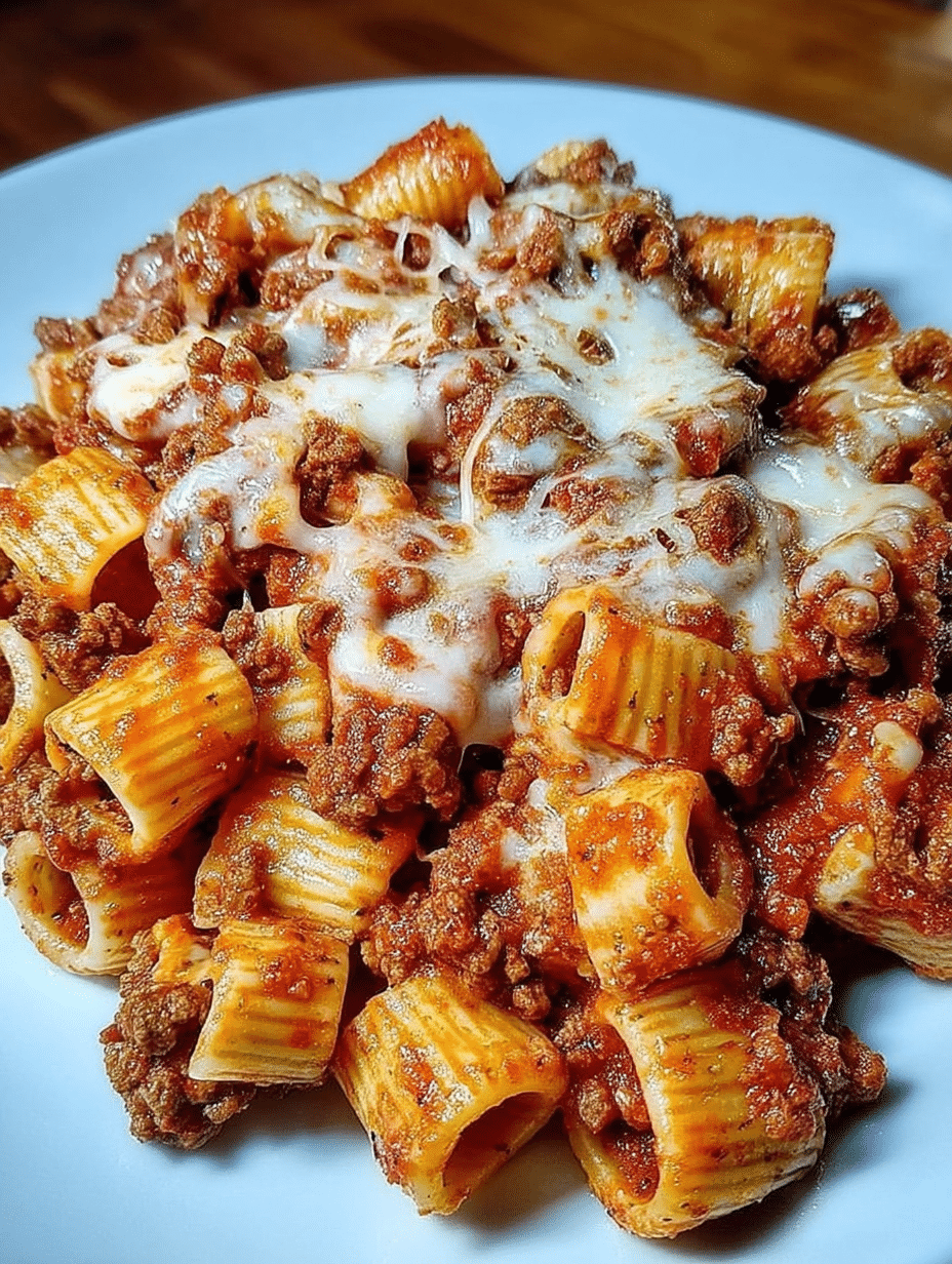 Cheesy Beef Pasta Bake