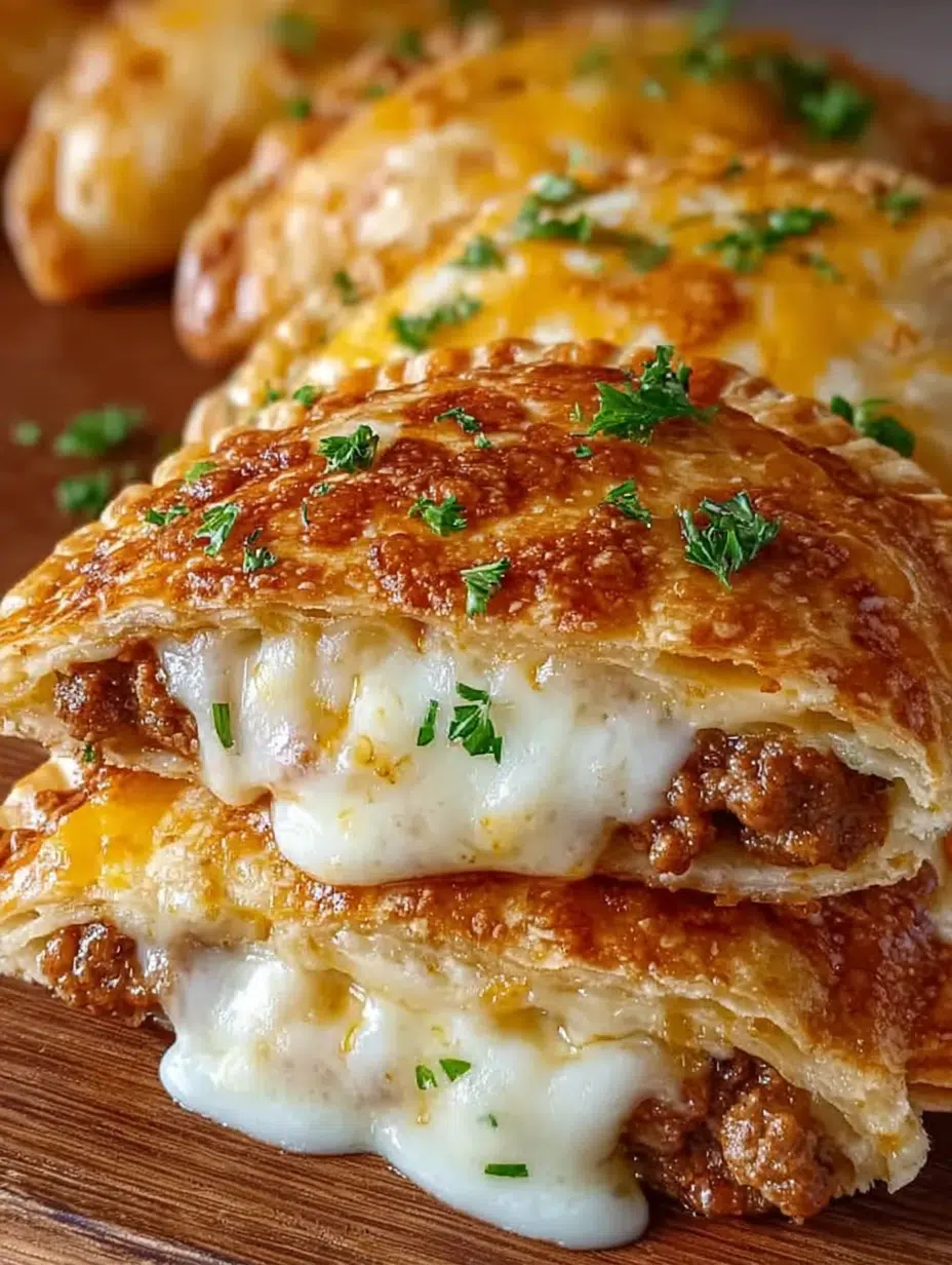 Cheesy Cheeseburger Pockets