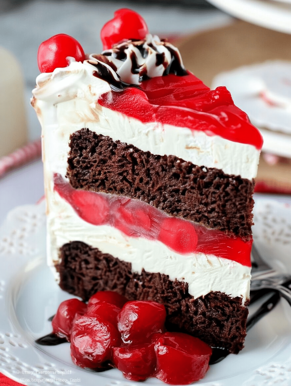 Chocolate Cherry Delight Cake