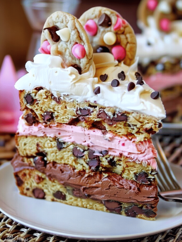 Chocolate Chip Cookie Layer Cake