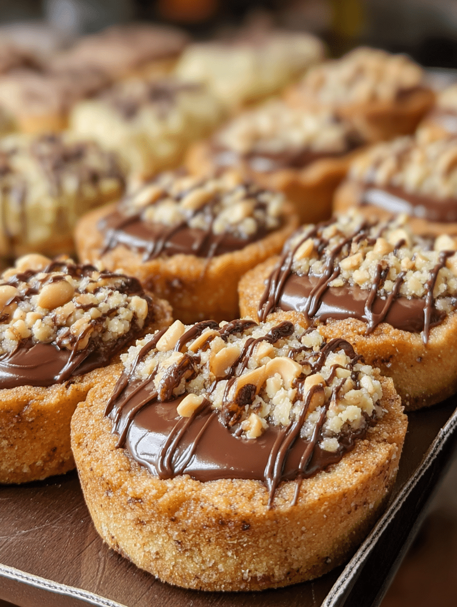 Chocolate Peanut Butter Cookie Tarts