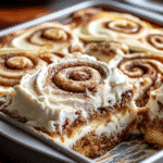 Cinnamon Roll Poke Cake: Indulge in This Delightful Treat! 3 Cinnamon Roll Poke Cake
