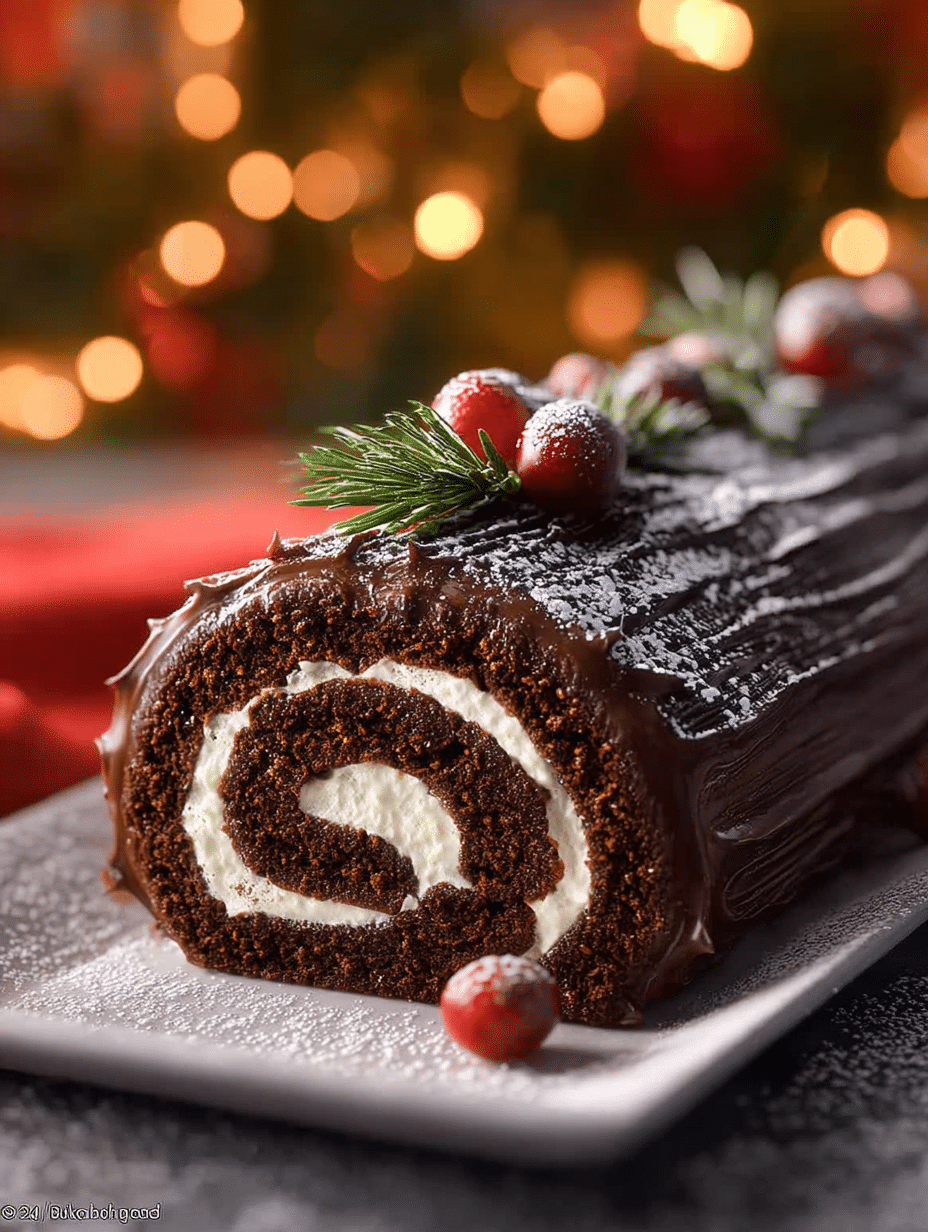Classic Chocolate Yule Log