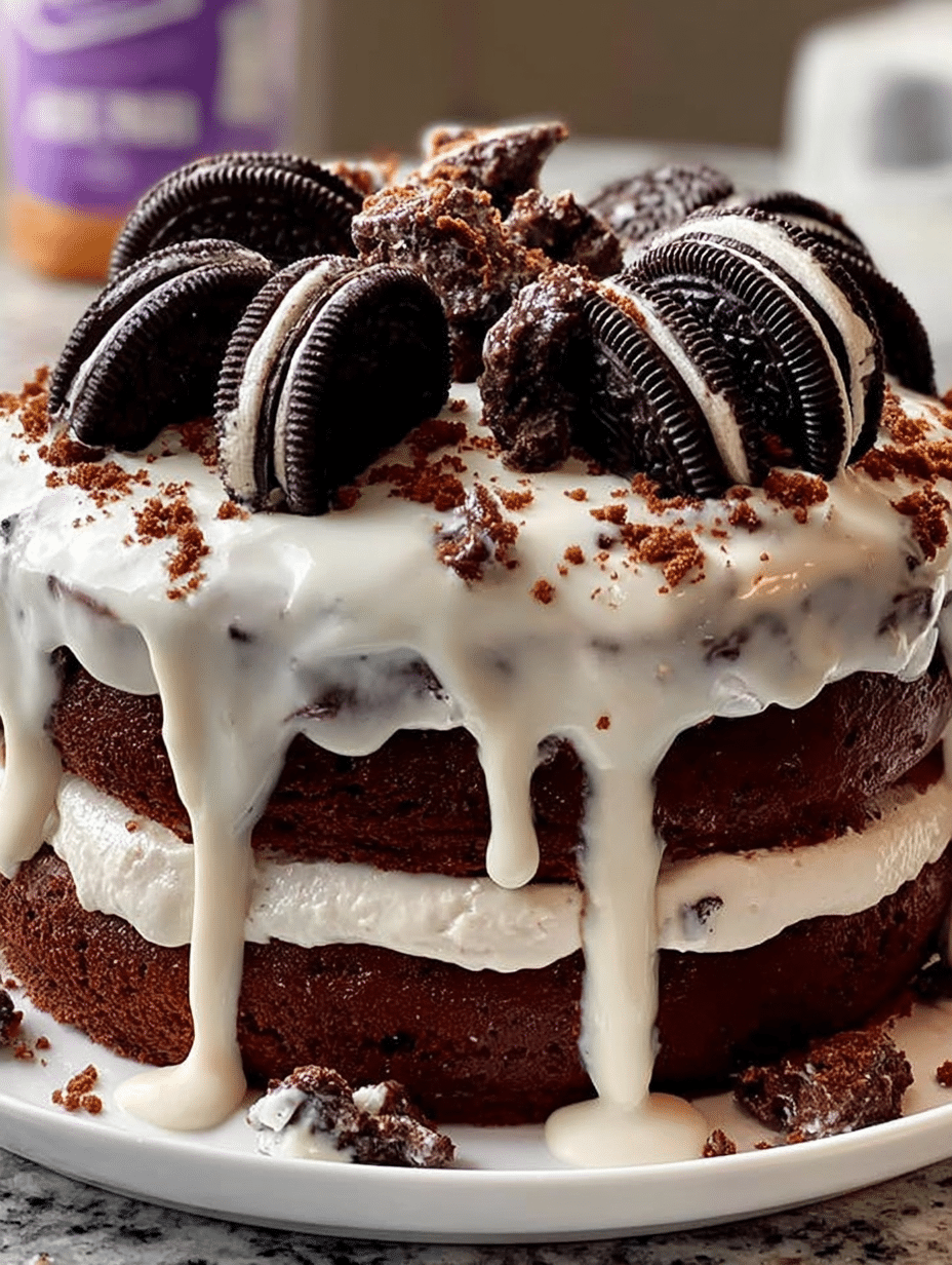 Cookies & Cream Drip Cake