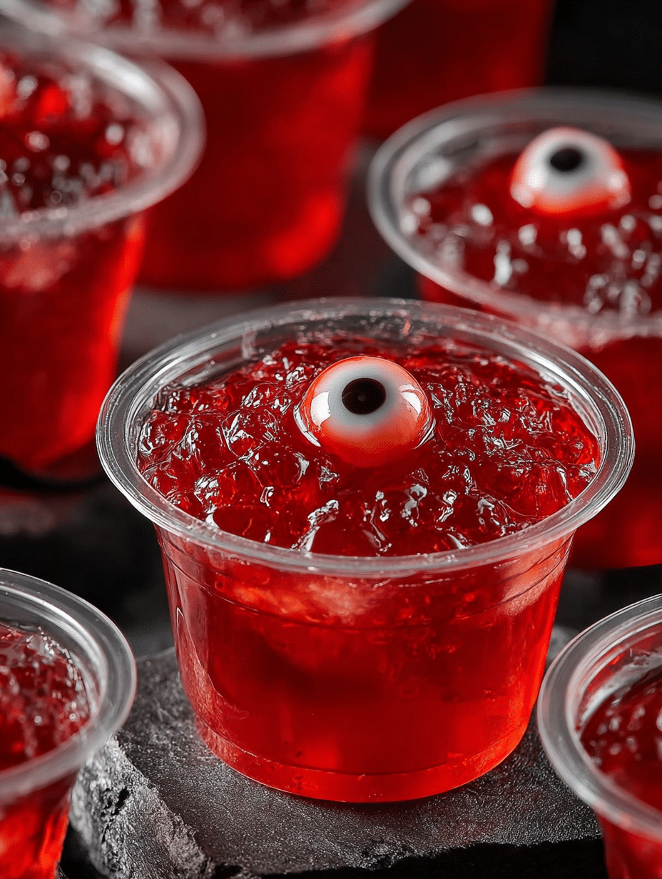 Creepy Eyeball Jello Cups Recipe