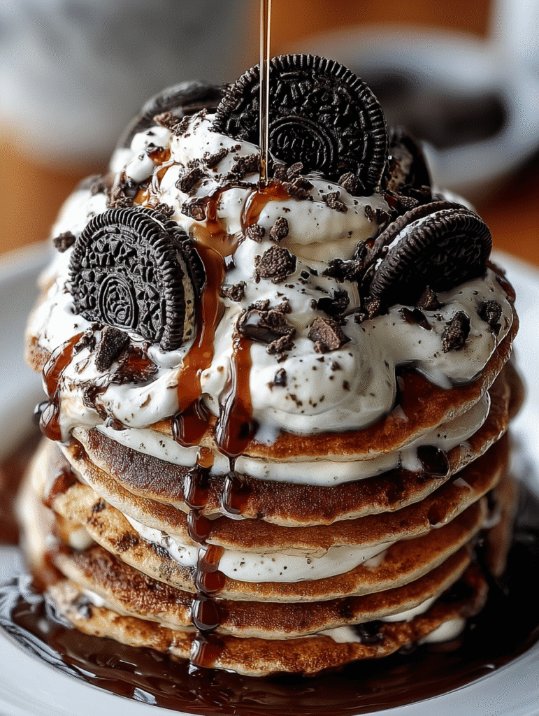 Decadent Oreo Pancakes