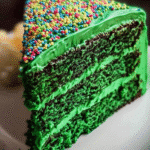 Emerald Velvet Cake with Vanilla Buttercream: Indulge Today! 3 Emerald Velvet Cake with Vanilla Buttercream