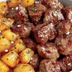 Garlic Butter Steak Bites & Potatoes