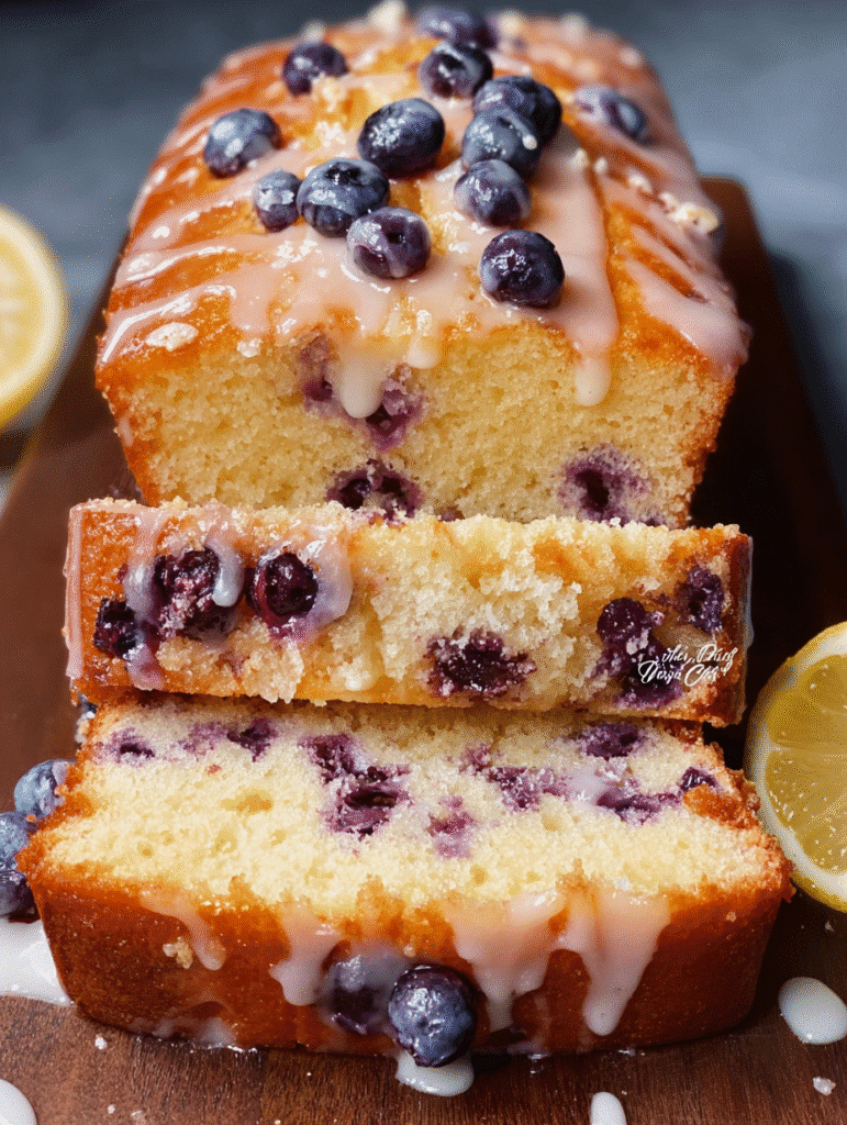 Glazed Lemon Blueberry Loaf
