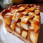 Golden Lattice Apple Pie