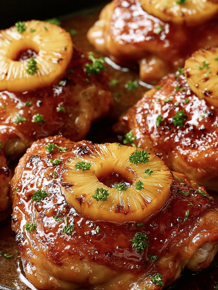 Hawaiian Pineapple Glazed Chicken
