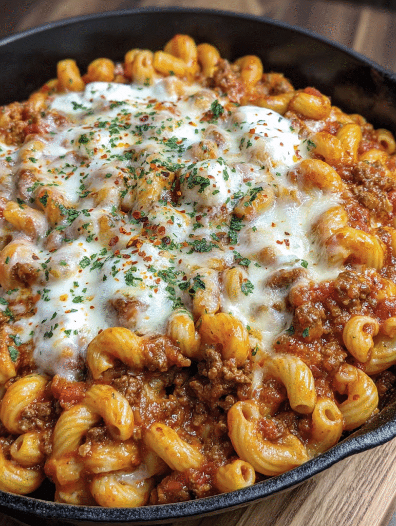 Homemade Lasagna Hamburger Helper
