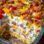 Layered Cornbread Salad: A Must-Try Hearty Delight! 3 Layered Cornbread Salad