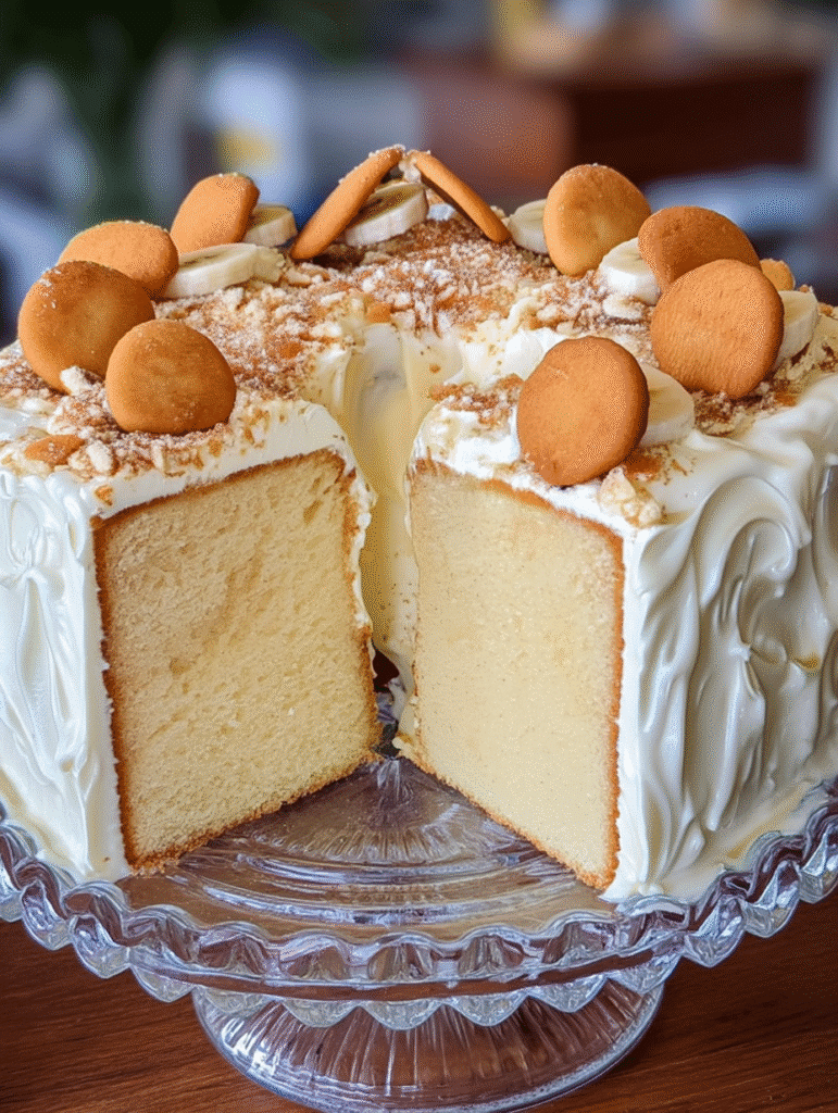 Mile-High Banana Pudding Pound Cake