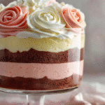 Neapolitan Rose Trifle