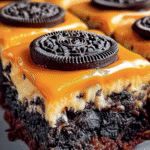 Oreo Layered Halloween Brownies