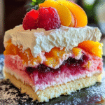 Peach Raspberry Cloud Cake: Discover a Delightful Recipe! 3 Peach Raspberry Cloud Cake
