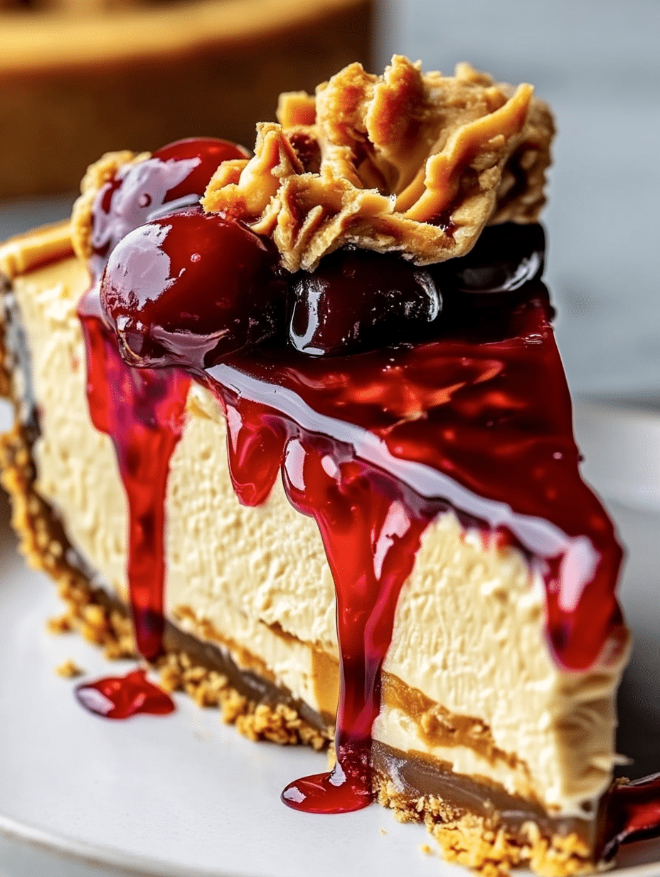 Peanut Butter & Jelly Cheesecake
