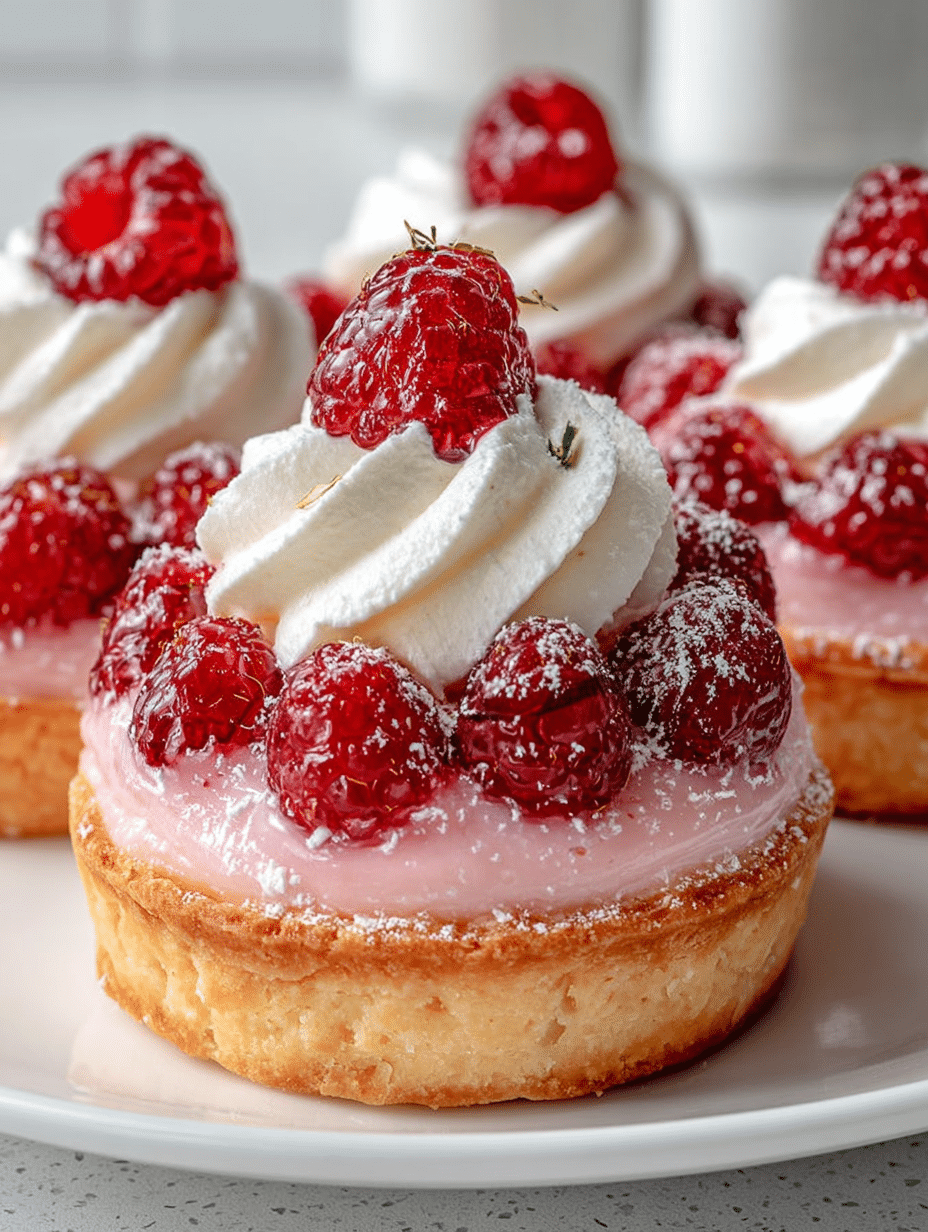 Raspberry Cream Tartlets