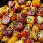 Smoky Sausage & Golden Potato Skillet