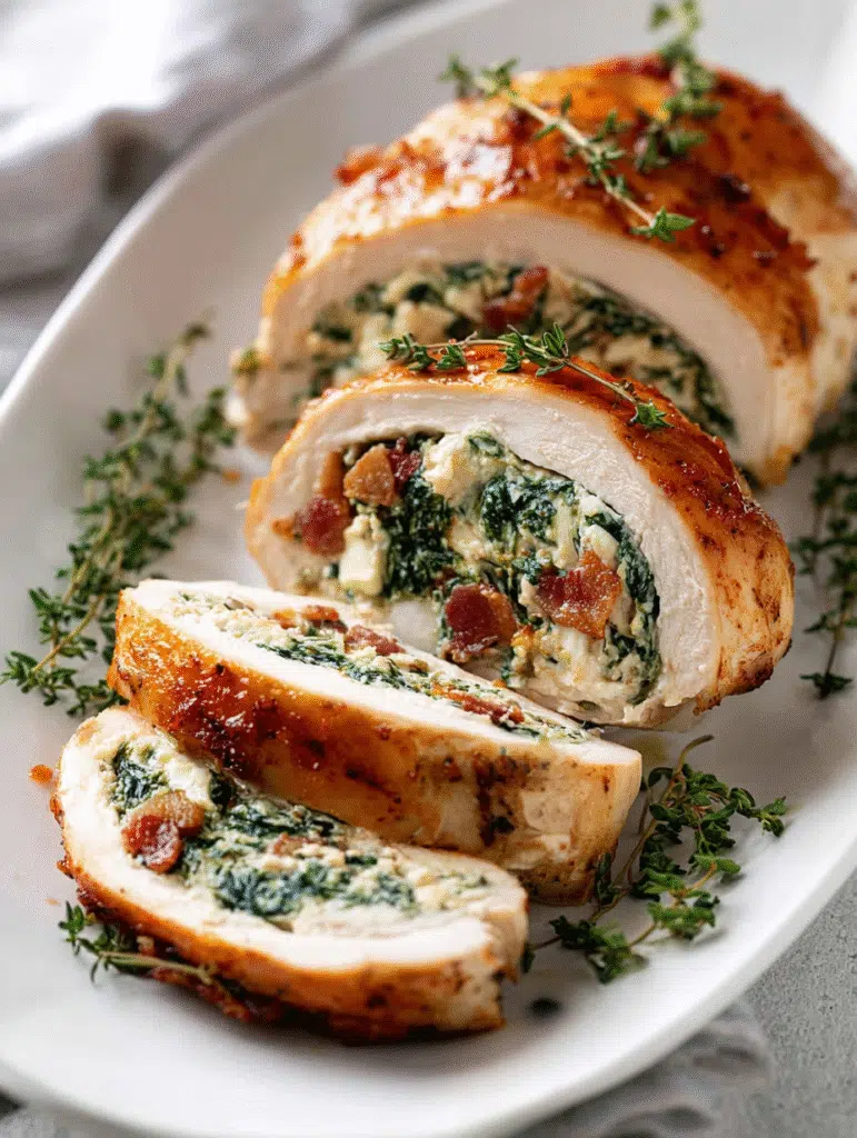 Spinach & Feta Stuffed Chicken Breast
