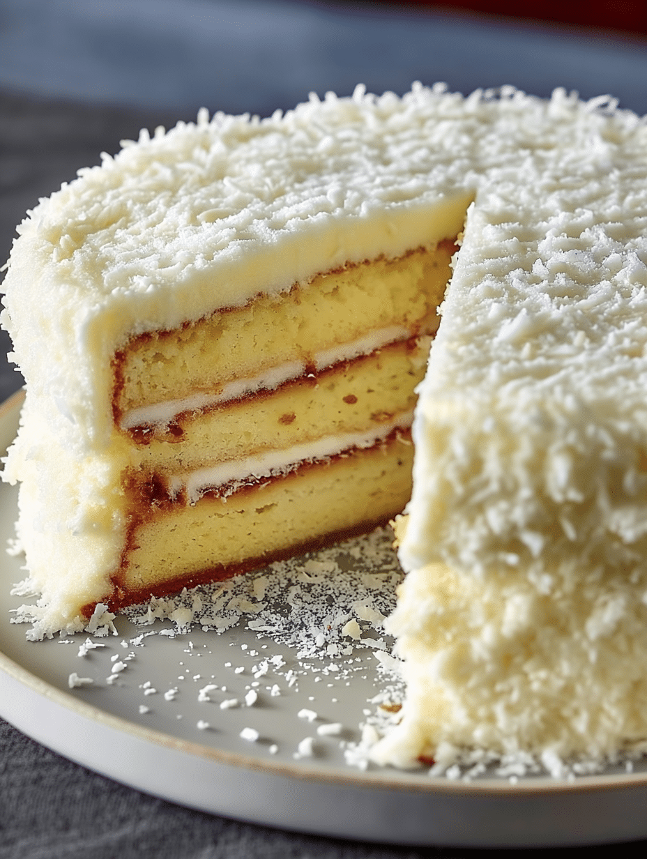 Stuffed Coconut Cake: Indulge in Creamy Delights! 2 Stuffed Coconut Cake