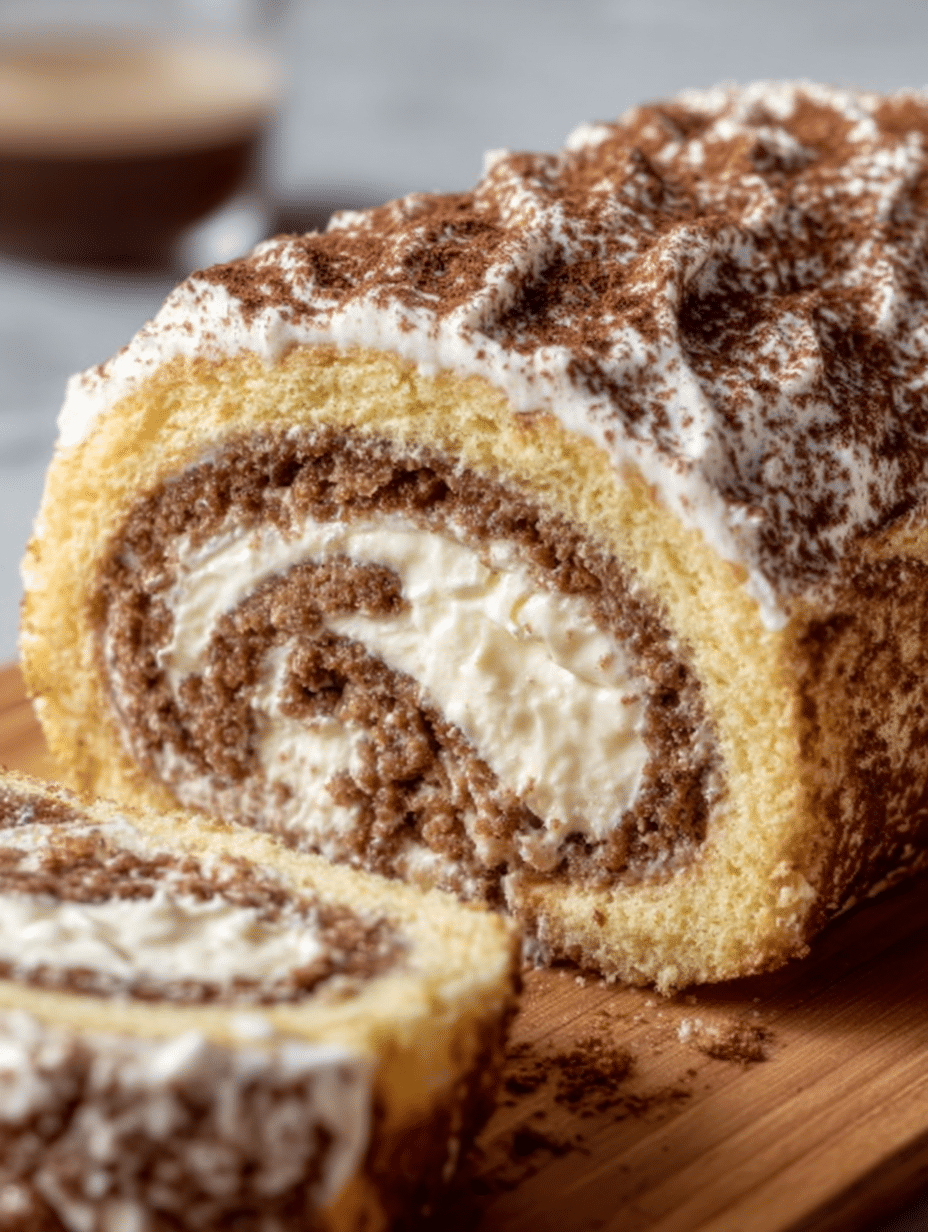Tiramisu Swiss Roll
