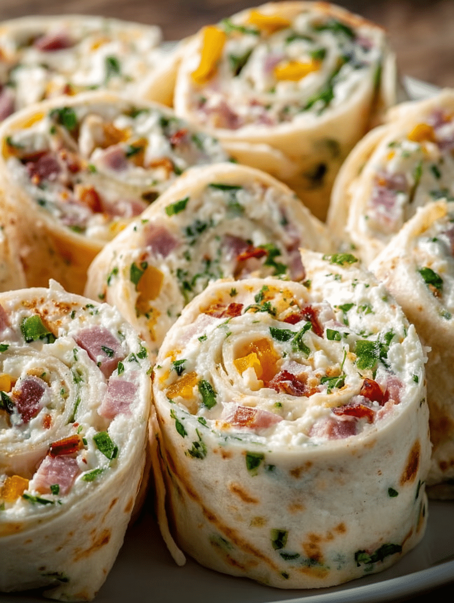 Vegetable Cream Cheese Tortilla Roll-Ups