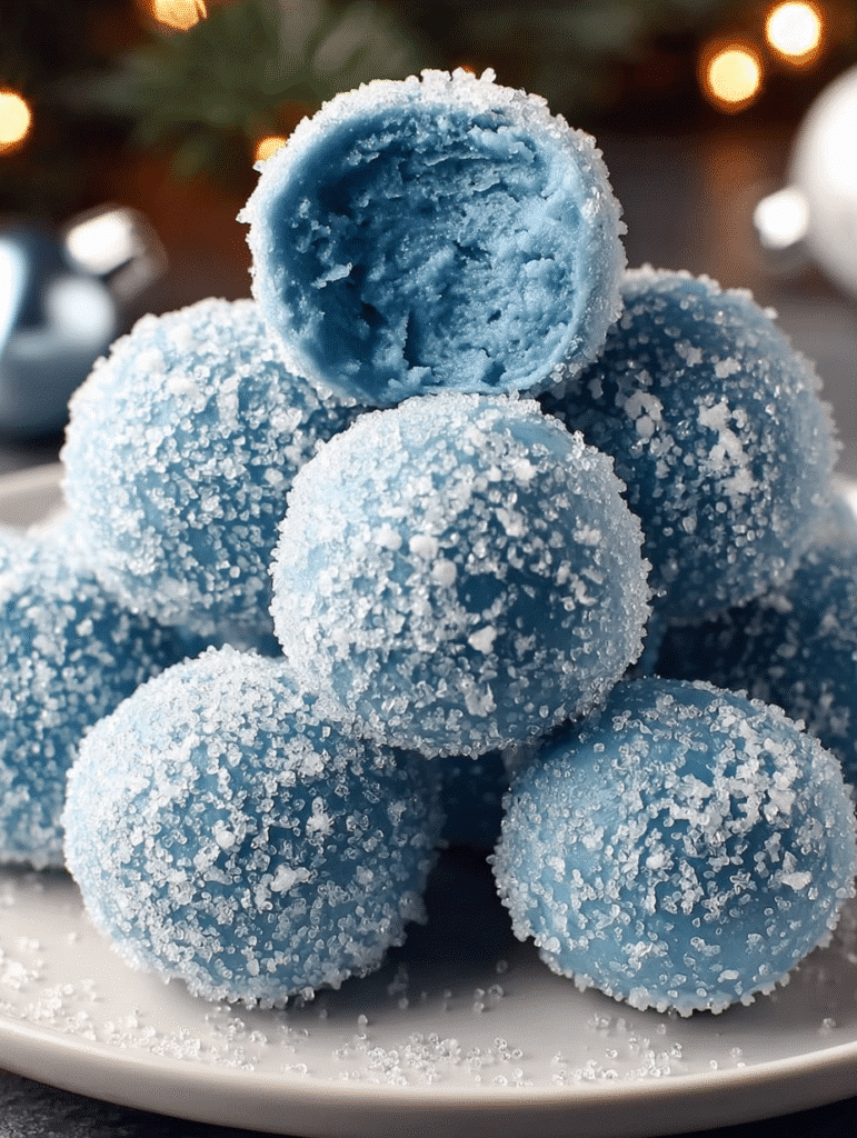 Blue Christmas Truffles (Snowball Edition)
