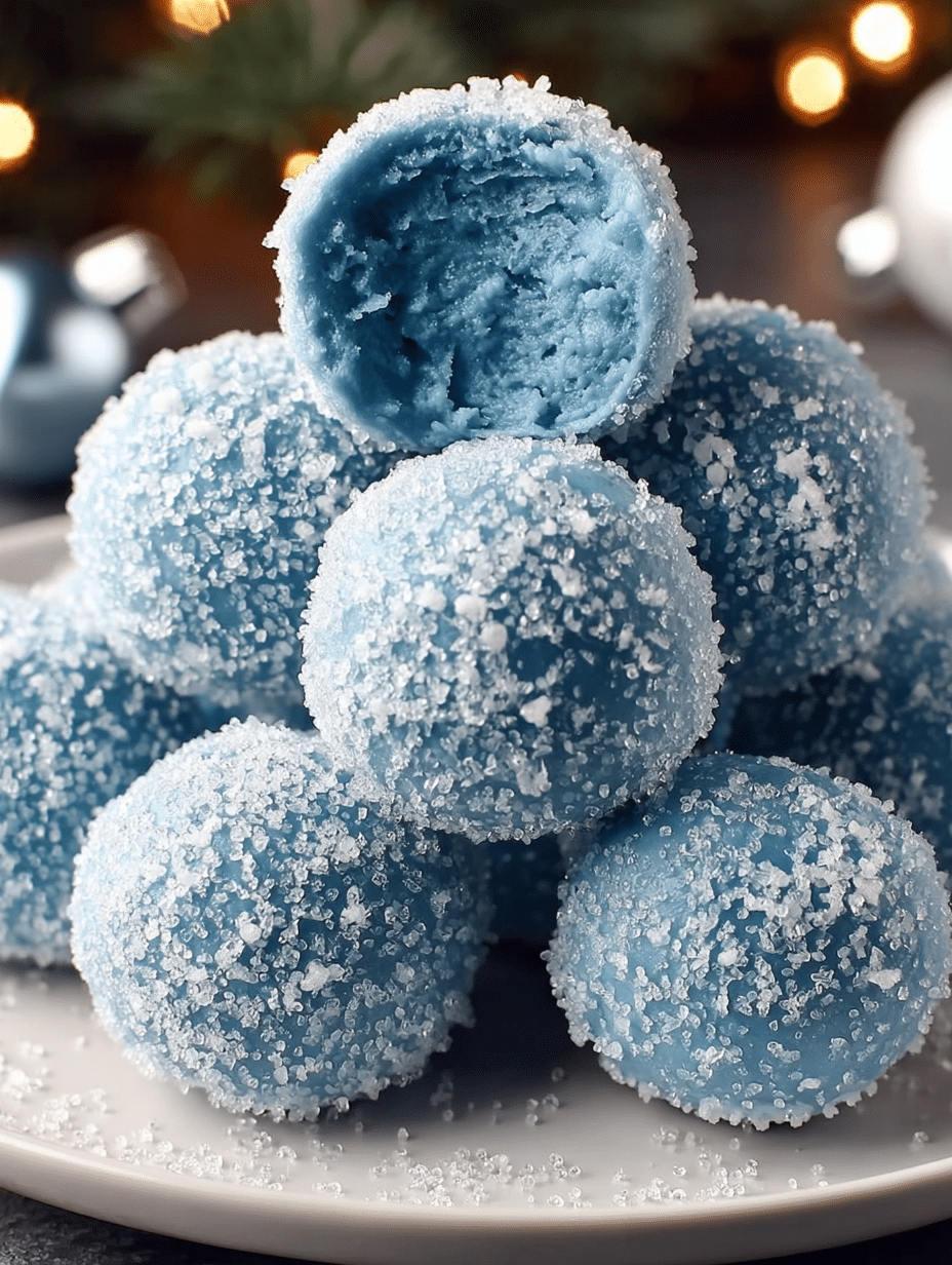Blue Christmas Truffles (Snowball Edition)