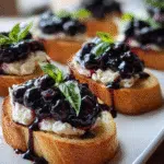Blueberry Ricotta Crostini with Balsamic Glaze that's Irresistible! 3 Blueberry Ricotta Crostini with Balsamic Glaze