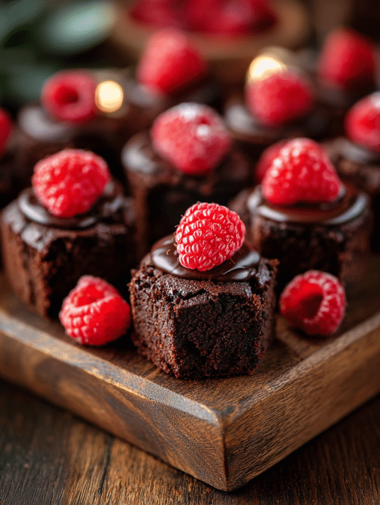 Dark Chocolate Raspberry Brownie Bites: A Decadent Treat!