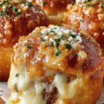 Garlic Parmesan Cheeseburger Bombs