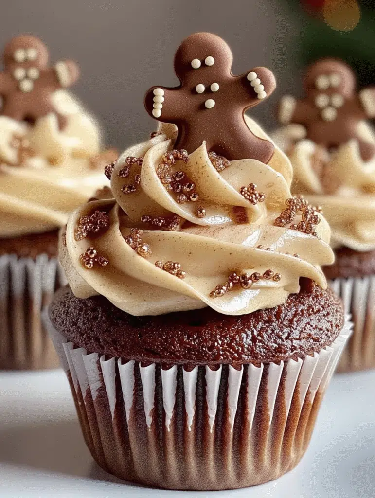 Gingerbread Latte Cupcakes
